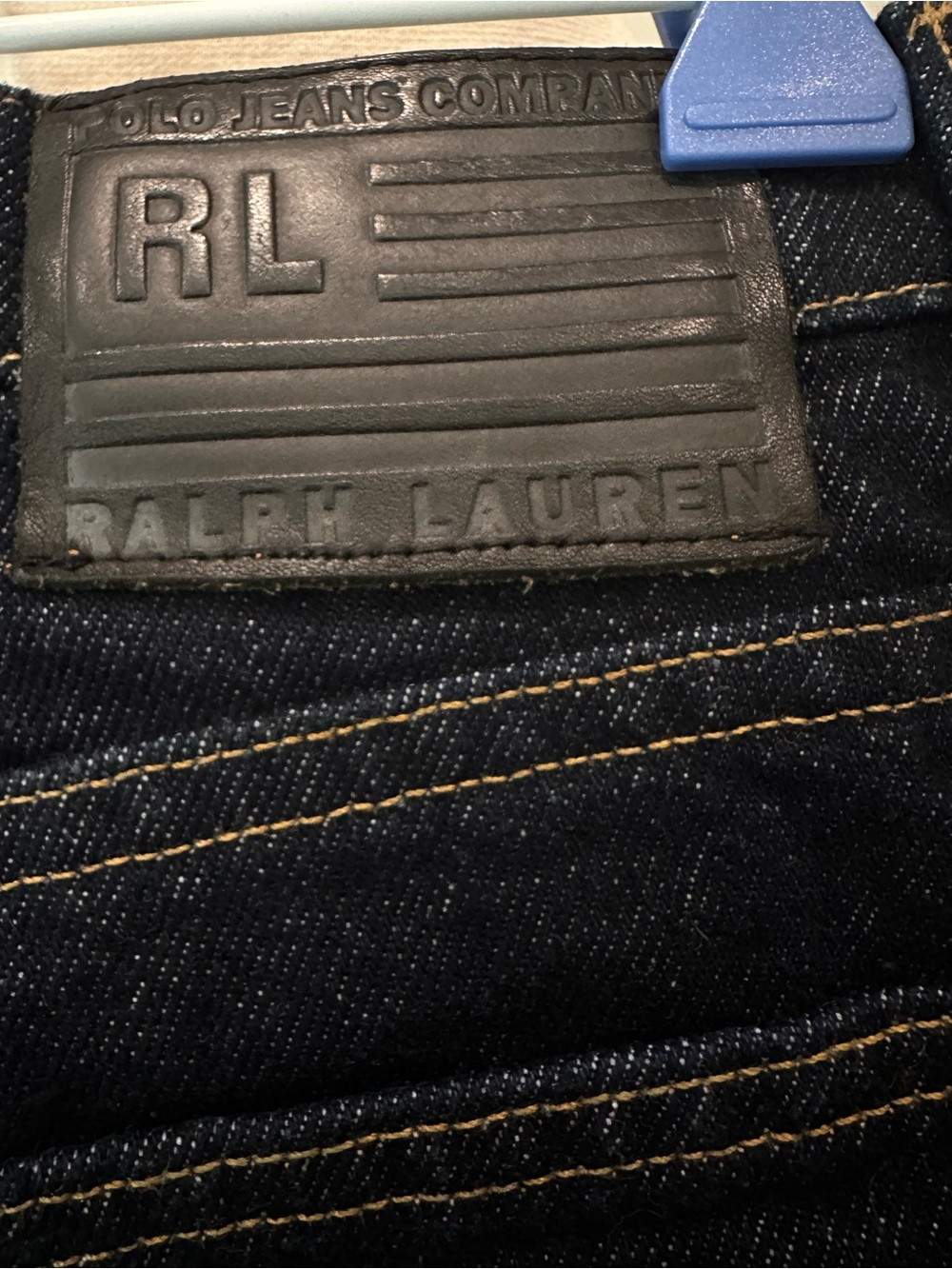 Ralph Lauren Polo Jeans Dark Indigo Button-Front Denim